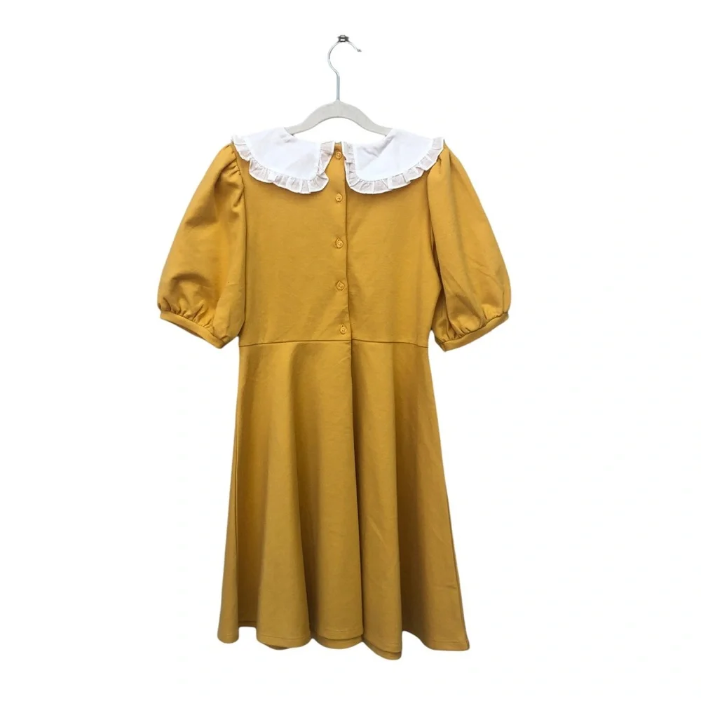 Janie & Jack Mustard Yellow Dress size 12 - Picture 7 of 12